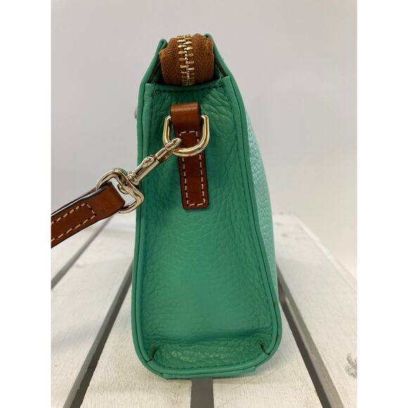 DOONEY & BOURKE SMALL MINT PEBBLED LEATHER CROSSBODY BAG - Picture 3 of 16